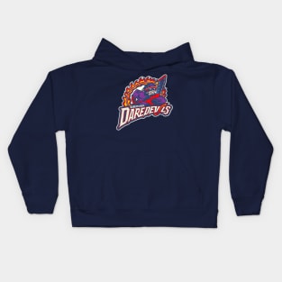 Defunct Denver Daredevils Roller Hockey Kids Hoodie